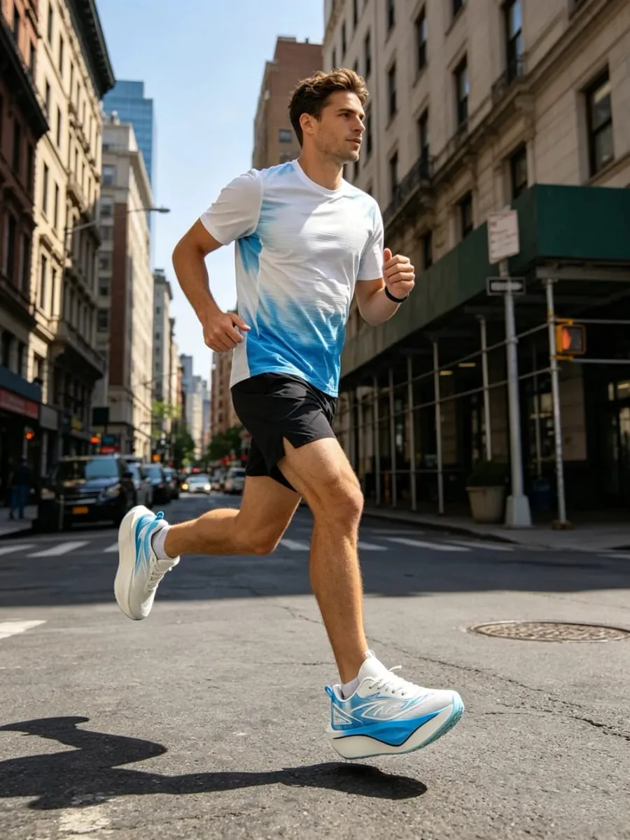 Running Shoes Men Sports Speciality Carbon Board Marathon Breathable Lightweight Women's Comfortable Athletic Nonskid Sneakers — image 6