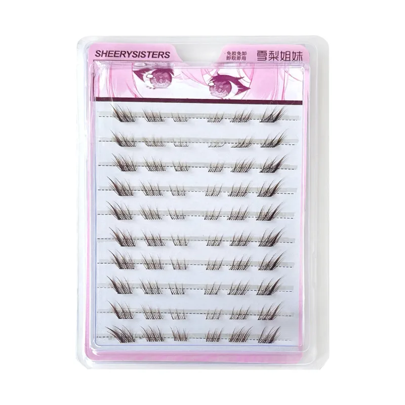 10rows Foxes Style Anime False Eyelashes Natural Curling 8-13mm Spiky Cluster Segmented Eyelash Extensions For Beauty Eye Makeup — image 8