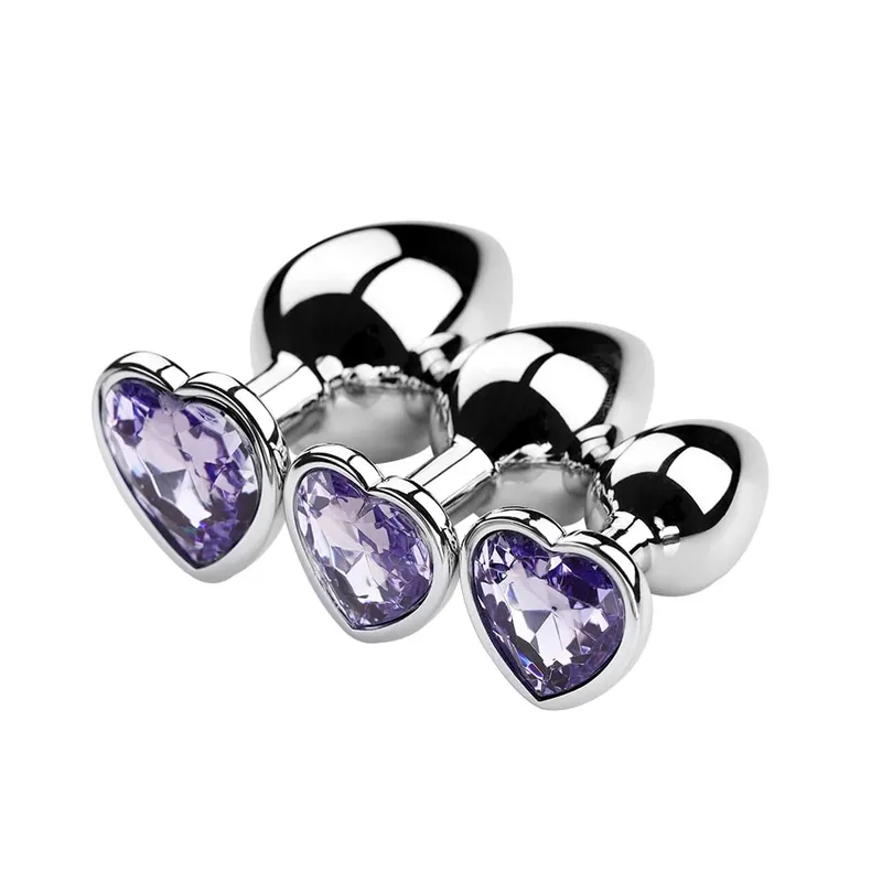 S/M/L Anal Plug Metal Sex Toys For Women Men Adult Crystal Erotic Bullet Butt Plug Stimulator Prostate Massager Adult Products