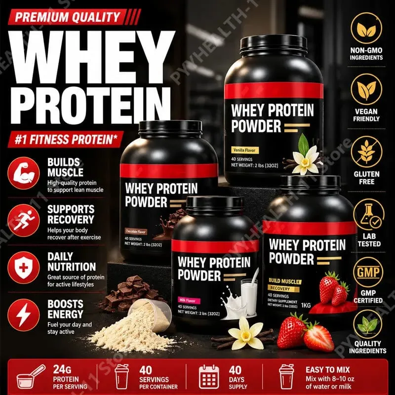 Whey Protein Powder Whey Isolate Gold Ratio Whey High-quality Milk Bodybuilding Fitness No Added Hormones Variety 40 Servings