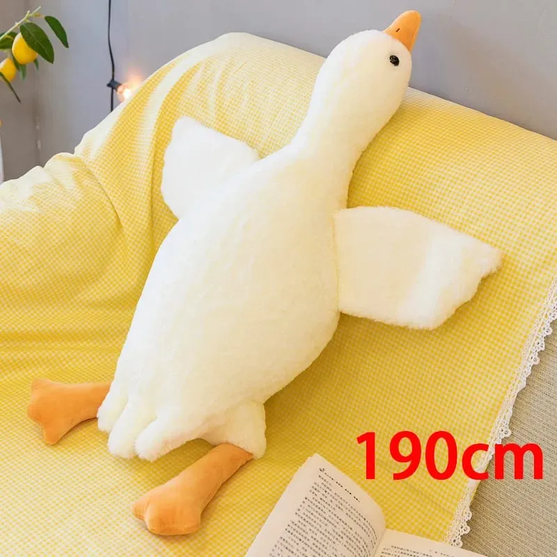 90/130/160/190cm plush baby goose stuffed animal throw pillow for large sofa for bedtime companionship plush pillow as a gift — image 12