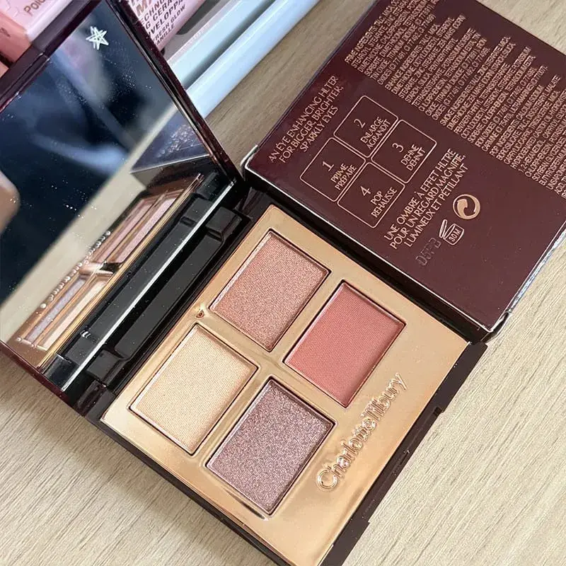 Bán Chạy Nhất CT Bộ Trang Điểm 4 Màu Phấn Mắt Bảng Matte Setting Powder Mặt Che Khuyết Điểm Tác Dụng Son Môi Cao Cấp Mỹ Phẩm