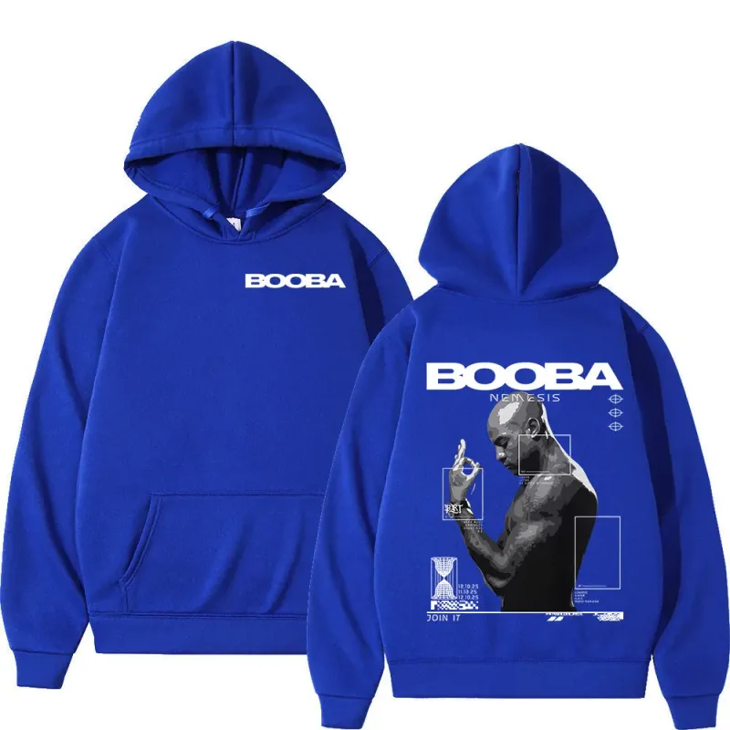 France Rapper Booba Nero Nemesis Hoodies Men's Clothing Retro Fashion Hip Hop Long Sleeves Hooded Sweatshirts Oversized Pullover — image 5