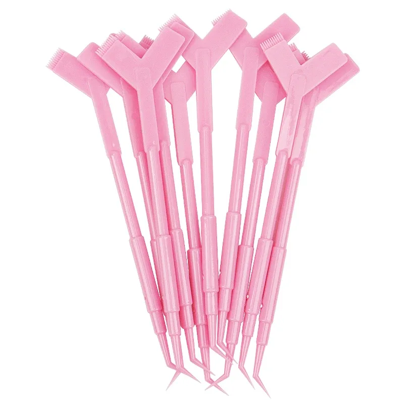 10Pcs Wiederverwendbare Kunststoff Wimpern Dauerwelle Stick Tool Wimpern Verlängerung Y Form Kamm Lash Lifting Curler Applikator Make-Up Pinsel — image 10