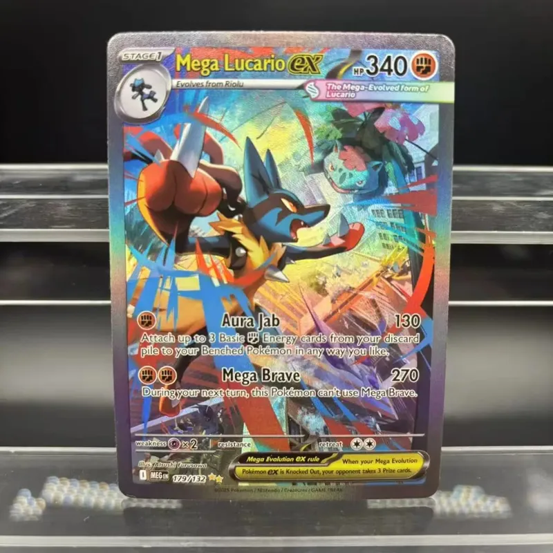 DIY Collection Cards EN Mega Symphonia Mega Brave Gardevoir Lucario Self Made Single Card Classic Game Anime Card Gift Toy — image 4