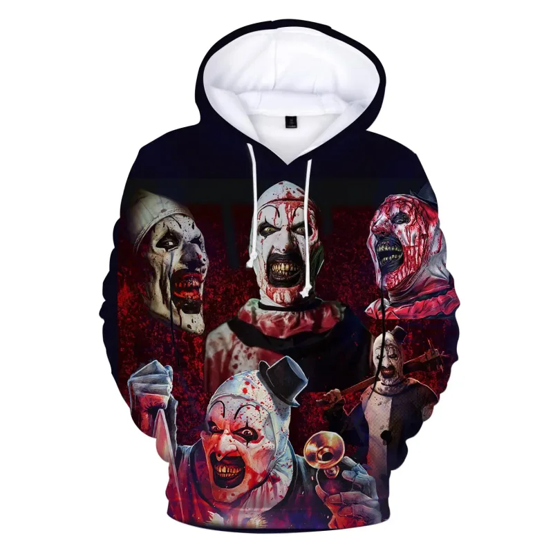 Horror Movie Terrifier 3D Print Hoodies Men Women Casual Streetwear Fashion Hoodie Sweatshirts Pullovers Tracksuits Man Clothing — image 2