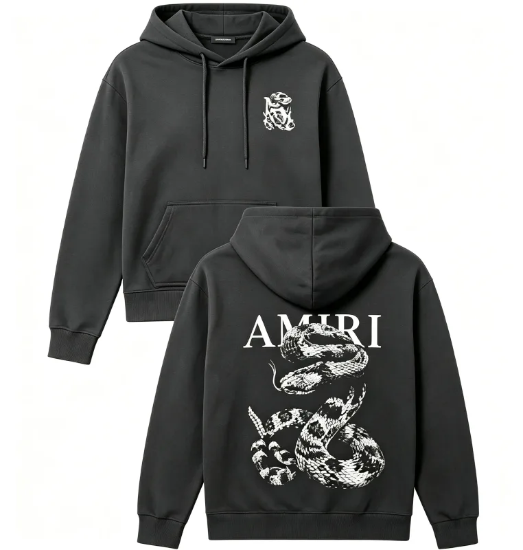Snake Graphic Loose hoodies Light Luxury Trendy Short - Sleeve Unisex Versatile Casual Wear graphic sweatshitr pro choice Tops — image 3