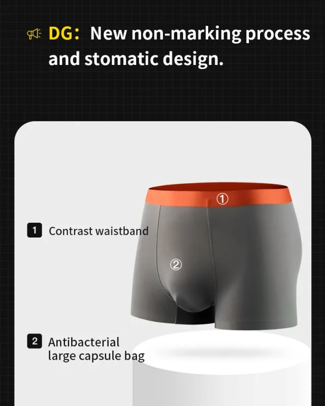 MiiOW Men Underwear Set 100S Modal Men's Boxershorts Silky Breathable Man Panties 5A Antibacterial Mens Boxer Briefs Underpants
