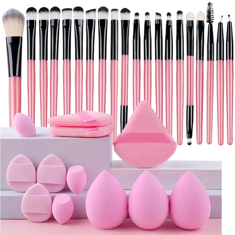 20PCS Detail Makeup Brushes Kit Soft Bristles Concealer Eyeliner Brush Eyeshadow Shader Brush Facial Cosmetic Beauty Tools
