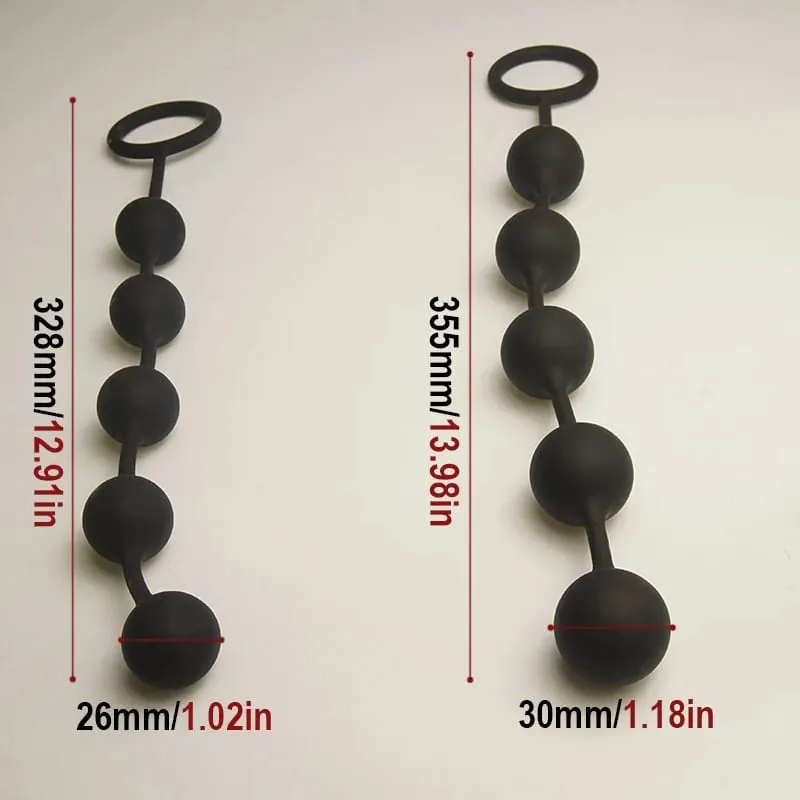 Anal Beads Sex Toys 5 Gradient Size Balls Butt Plugs for Depth Anus Training Analplug Buttplug Butplug — image 6