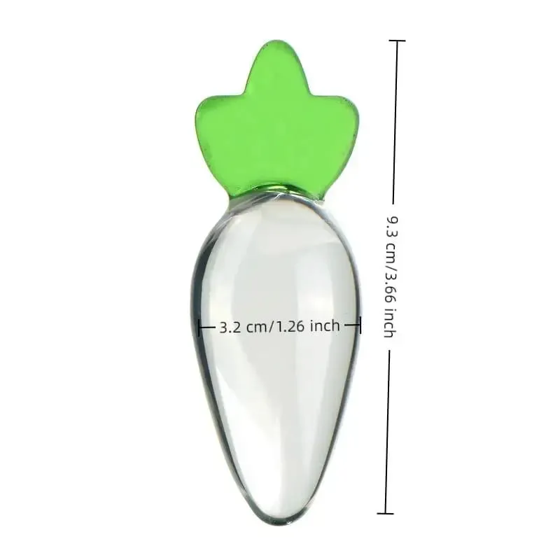 New Carrot Glass Anal Plug For Women Butt Plugs Penis Nightlife Anus Dildo Adult Masturbation Adult Gay Sex Toys Lover Gifts — image 5