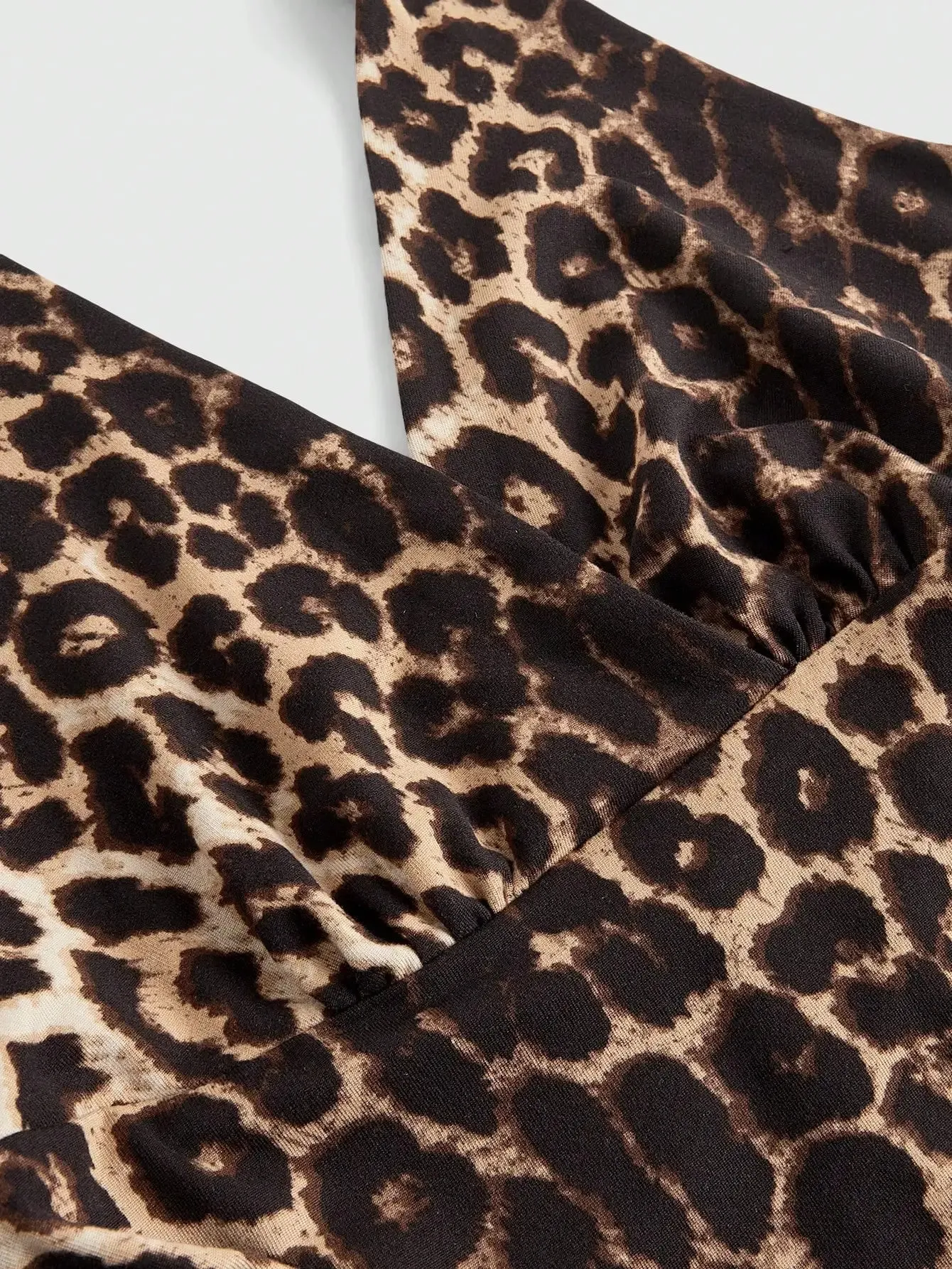 European and American Spring Summer and Autumn Hot-Selling Leopard Print Casual Large Size Neck Vest — image 5