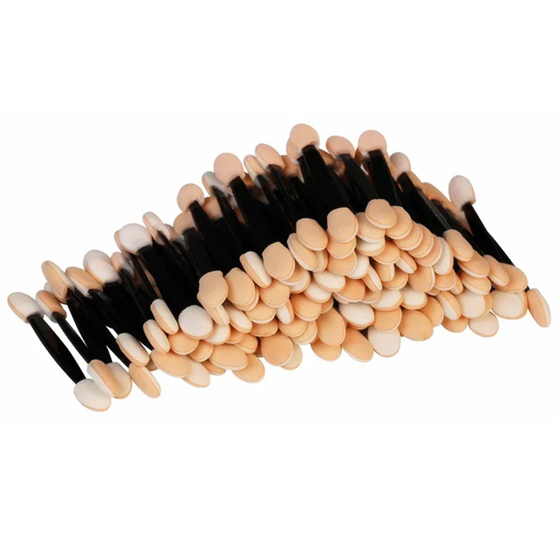 30/50pcs Double Sided Eyeshadow Applicators In Bulk Sponge Eye Shadow Brushes Disposable Mini Makeup Brushes Nail Powder Brushes