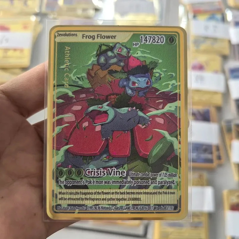 10000HP Charizard Vmax Pokemon การ์ดโลหะการ์ดภาษาอังกฤษ Arceus GX Vstar V Golden Limited เด็กของขวัญเกม Battle Collection การ์ด
