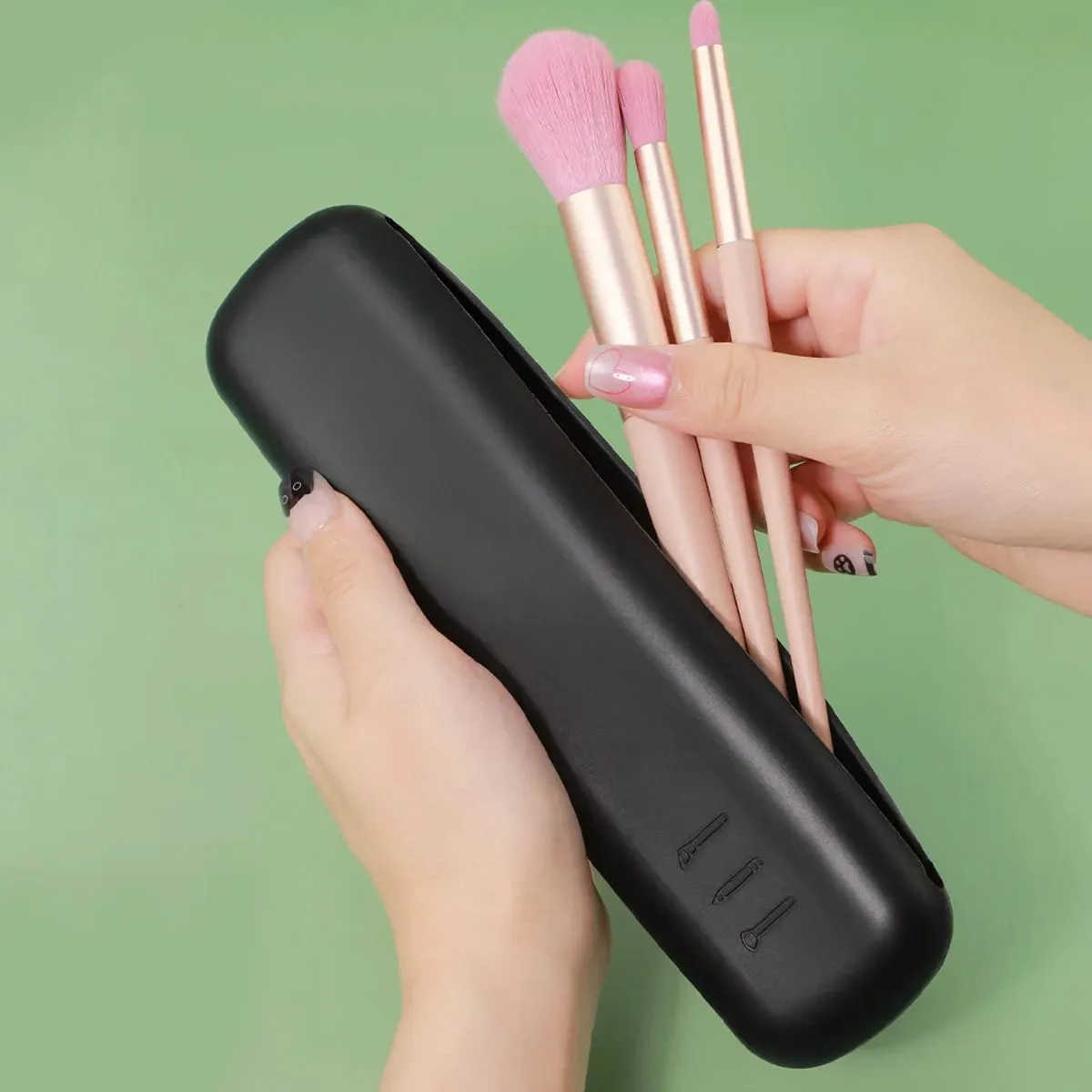 2 Stuks Reizen Make-up Borstel Houder Siliconen Cosmetische Penselen Tas Make-up Spons Case Draagbare Waterdichte Make-up Gereedschap voor Vrouwen — image 5