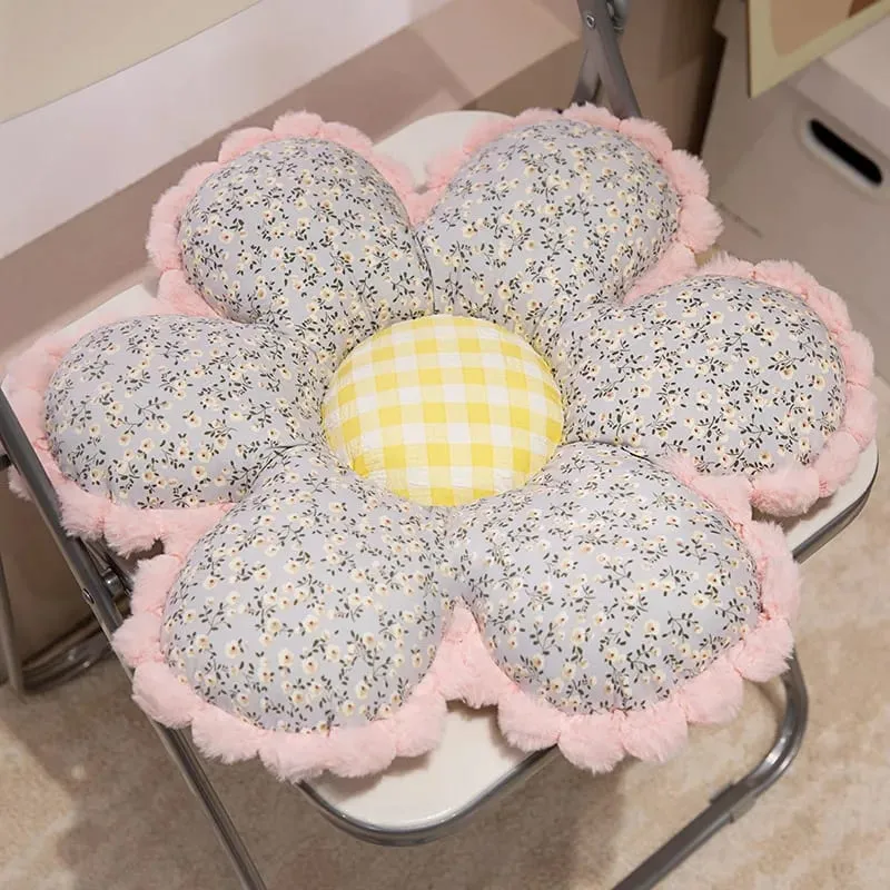 50cm Floral Cushion Girls Princess Favors Flowers Soft Stuffed Plush Chair Seat Mats Car Warm Cushion Sofa Pillow For Home Decor — image 8