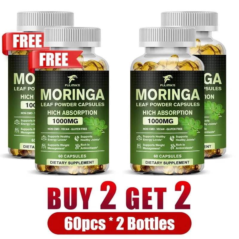 Buy 2 Get 2 Free! Pure Moringa Leaf Powder Supplement Energy Metabolism and Immune Support Weight Management Non-GMO — image 11