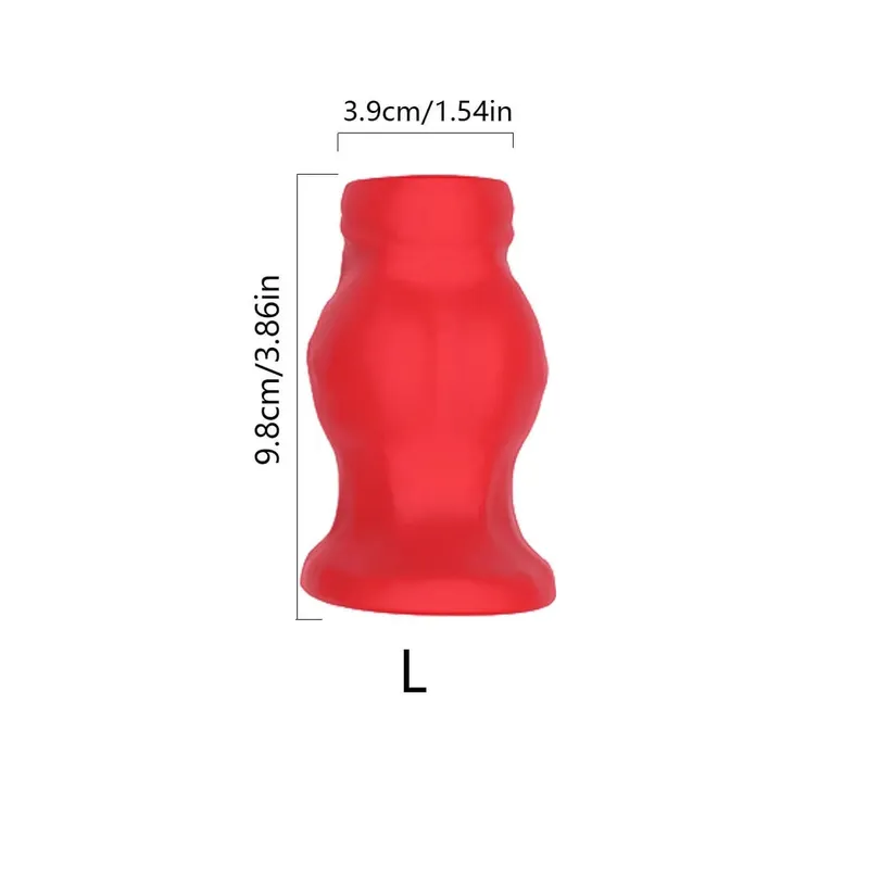 Yumuşak Silikon Içi Boş Anal Plug Tünel Butt Plug Günlük Giyim Flared Taban Lavman Dilatör Erkekler Kadınlar için Anal Eğitmen Seks Oyuncak S/M/L
