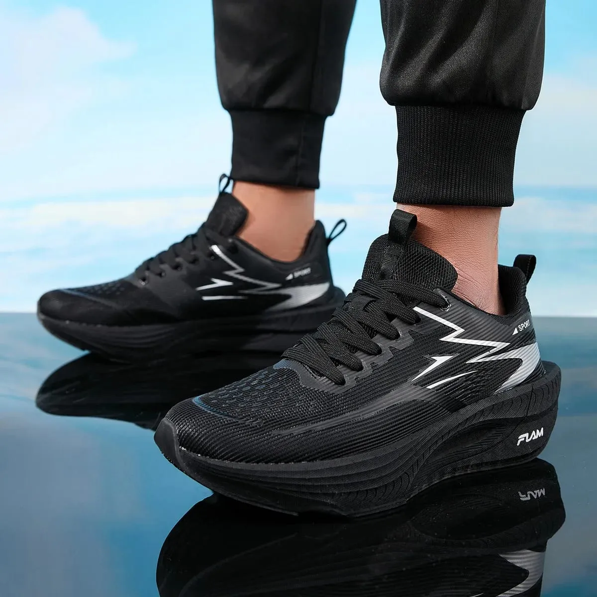 Men Running Shoes Casual Sports Marathon Breathable Lightweight Women's Comfortable Athletic Nonskid Walking Sneakers Outdoors — image 6