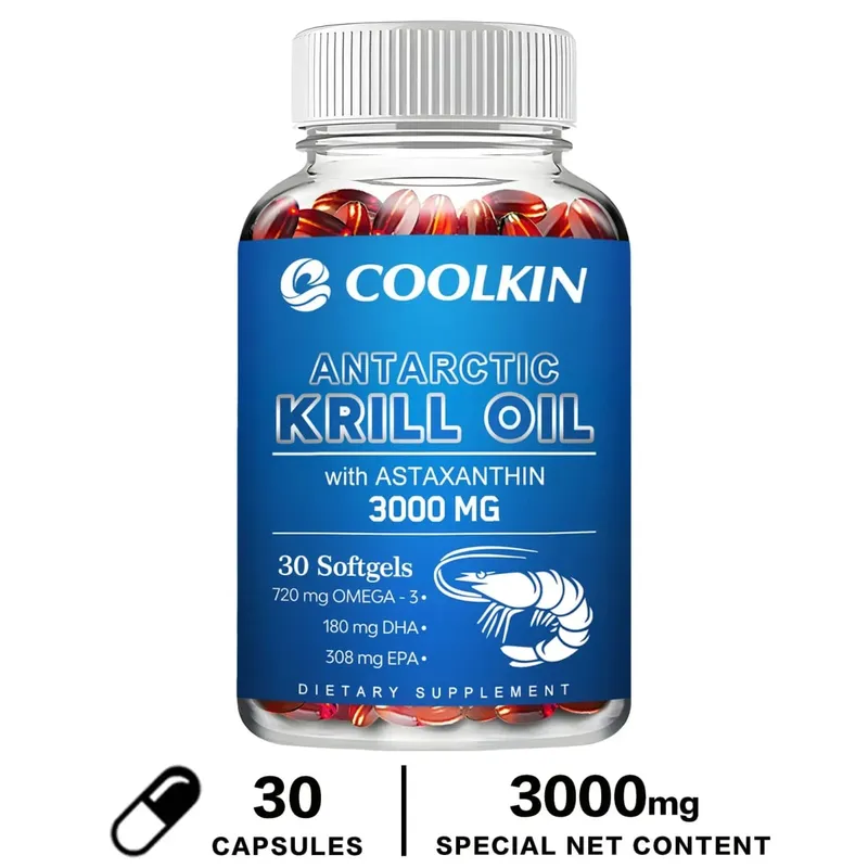 Antarctic Krill Oil 3000mg - with Omega-3 EPA DHA Astaxanthin and Phospholipids - Sustainable Dietary Supplement — image 8