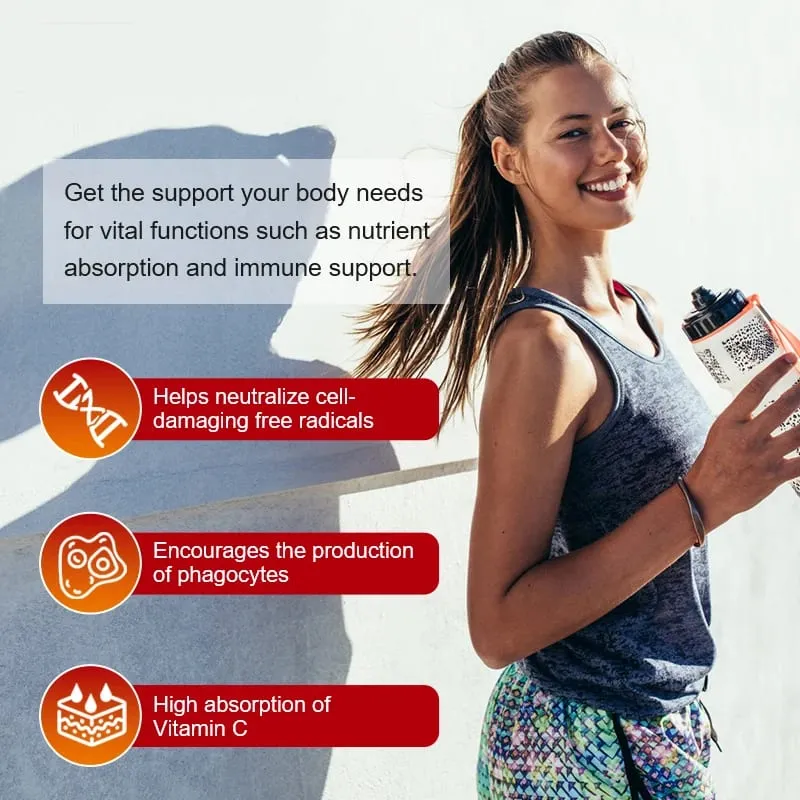 Liposomaal vitamine C-supplement - Gemakkelijk opneembare vetoplosbare vitamine C Antioxidant Ondersteuning van het immuunsysteem Bevordert de gezondheid van de huid