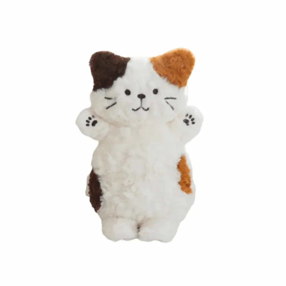 Cute Big Eyes Cat Plush Toy Soft Lifelike Kitten Simulation Black Cat Plush Doll 22cm Lovely Brown Cat Plush Doll Birthday Gift