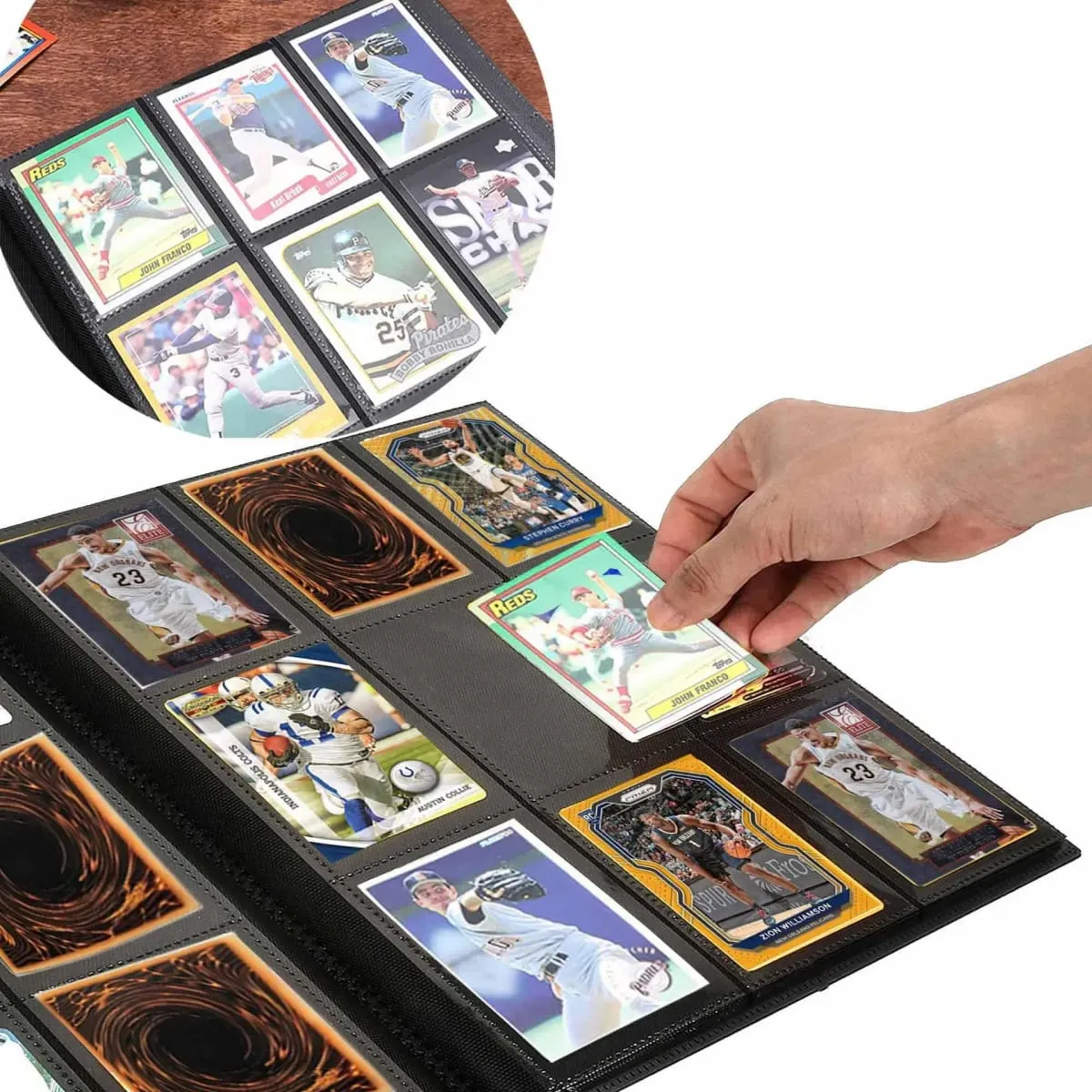 160/360 Cards Albums Capacity Pocket Holder Binders For Pokemon Yugioh Baseball Football Sports Game Card Book Sleeve Binder — image 2