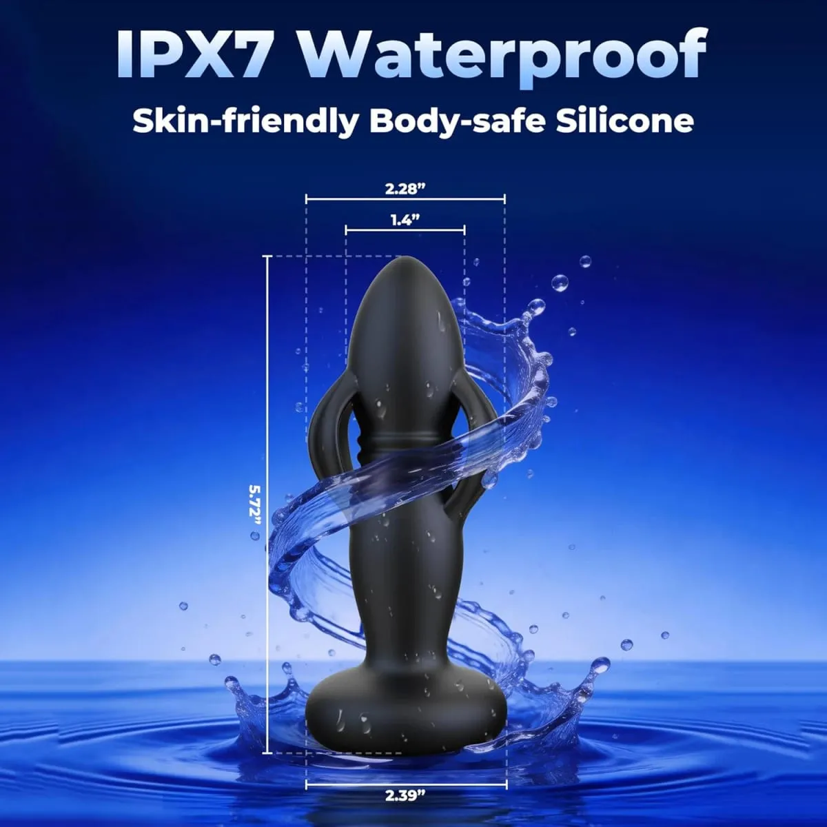 3-in-1 Telescopic & Expanding Anal Toys Butt Plug Prostate Massager Anal Plug Vibrator Male Sex Toys IPX7 Waterproof Thrusting — image 6