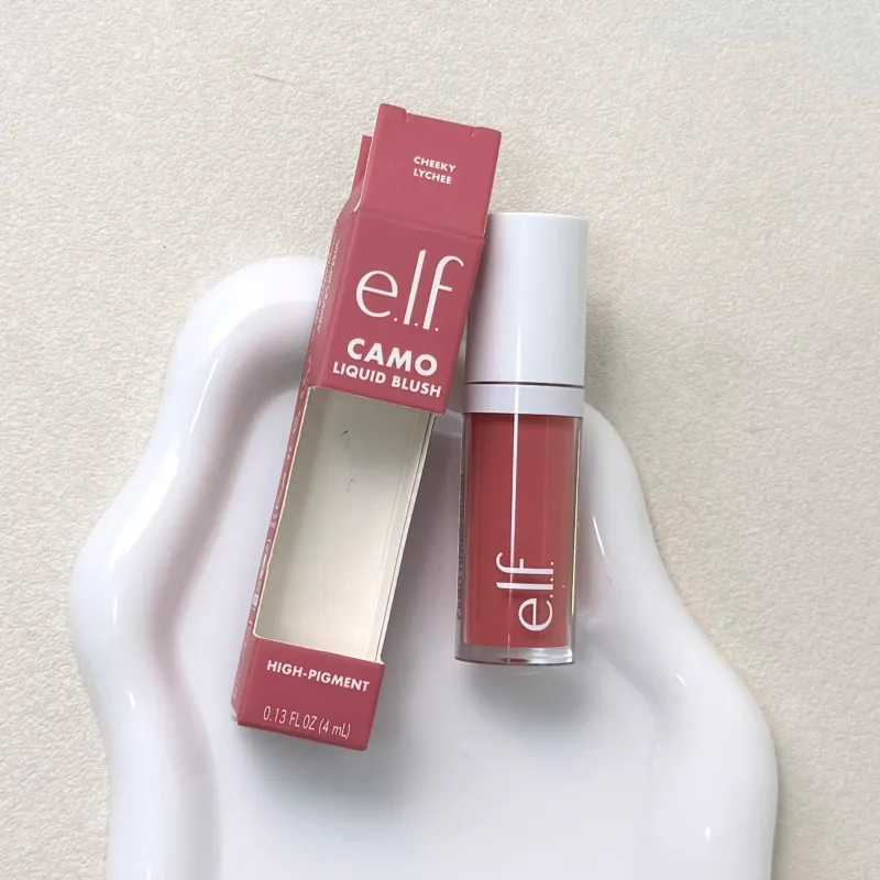 Bán chạy nhất Elf công dụng kép Liquid Blush Lip Gloss Dưỡng ẩm liên tục Tạo bột làm sáng tự nhiên Mỹ phẩm Blusher dạng lỏng