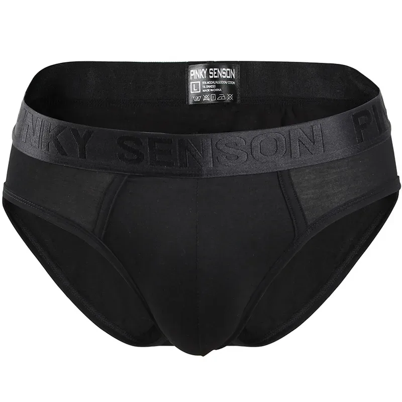 Pinky Seaso Marchio più venduto Pantaloni a triangolo sexy Modale sottile tinta unita Intimo uomo Slip modali Ventilare Plus Size Uomo