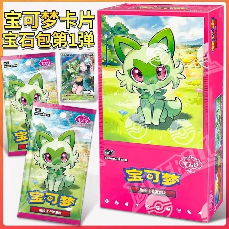 Оригинальный пакет с драгоценными камнями Pokemon Scarlet Violet Vol6, тонкая коробка TCG, коллекционные боевые коллекционные карточки, упрощенная китайская версия, игрушки в подарок — image 10