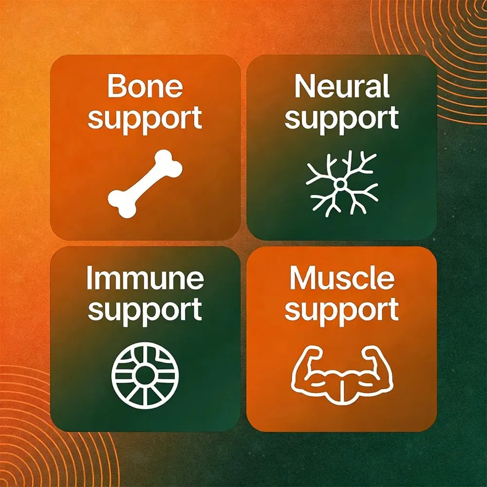 Calcium + Magnesium + Zinc + Vitamin D3 Capsules - Supports Bone and Nervous System Health and Improves Mood — image 7