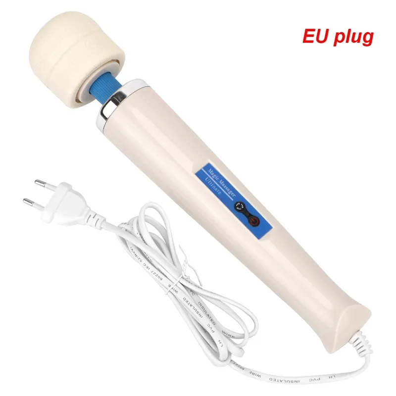Wired Magic Wand Strong Vibration Big Vibrators For Women Breast Enlargement Clit Nipple Stimulator Sex Toys Female Masturbator
