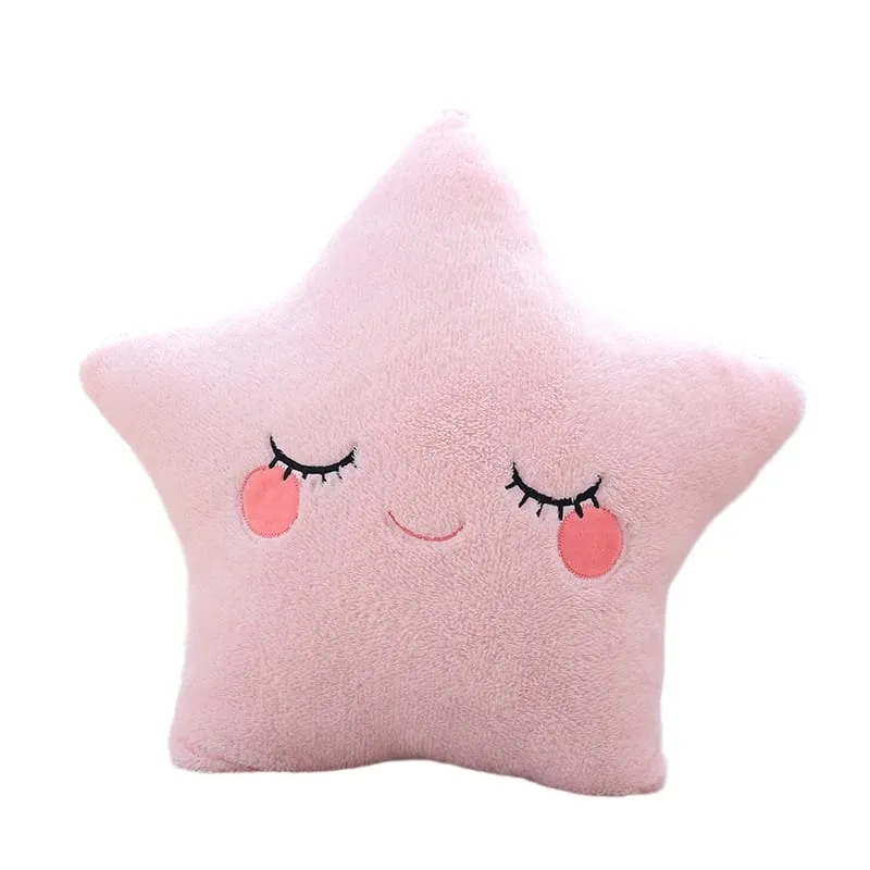 Fantastische Star Cloud Moon Rainbow Pluche Kussen Gevuld Sky Natuurlijk Kussen Geel Roze Blauw Verlegen Emotie Plushie Decoratie Cadeau — image 11