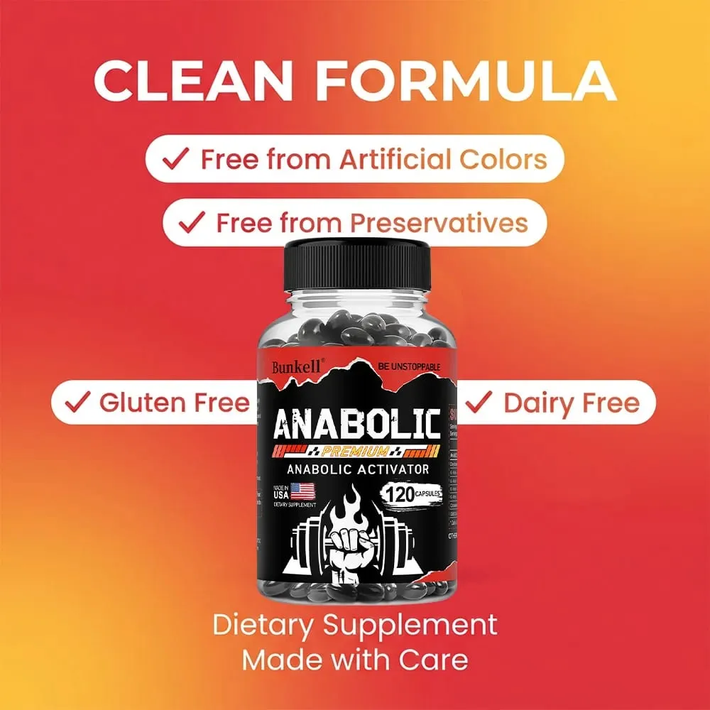 Men’s Muscle Builder Capsules Lean Muscle Growth Strength Endurance Recovery Metabolism & Abs Support 30/60/120 Capsules — image 5