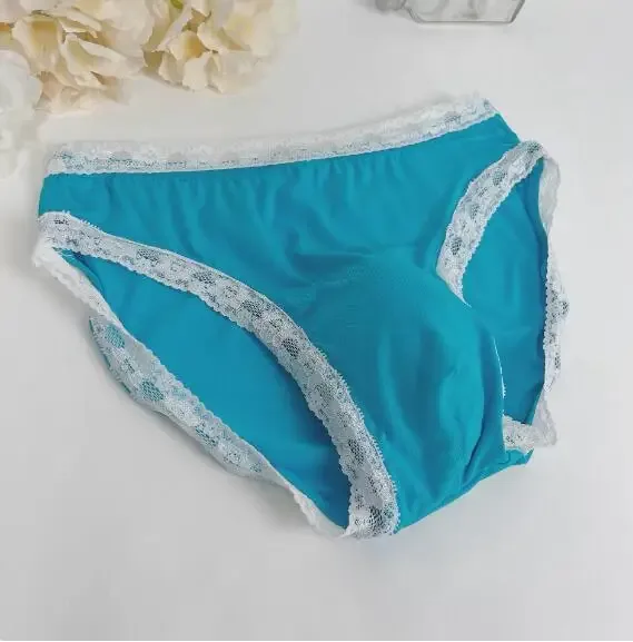 New Men's Underwear Sexy Men's Lace Briefs U-Convex Pouch Low-Rise Comfortable and Breathable Shorts Briefs men underwear sexy — image 12