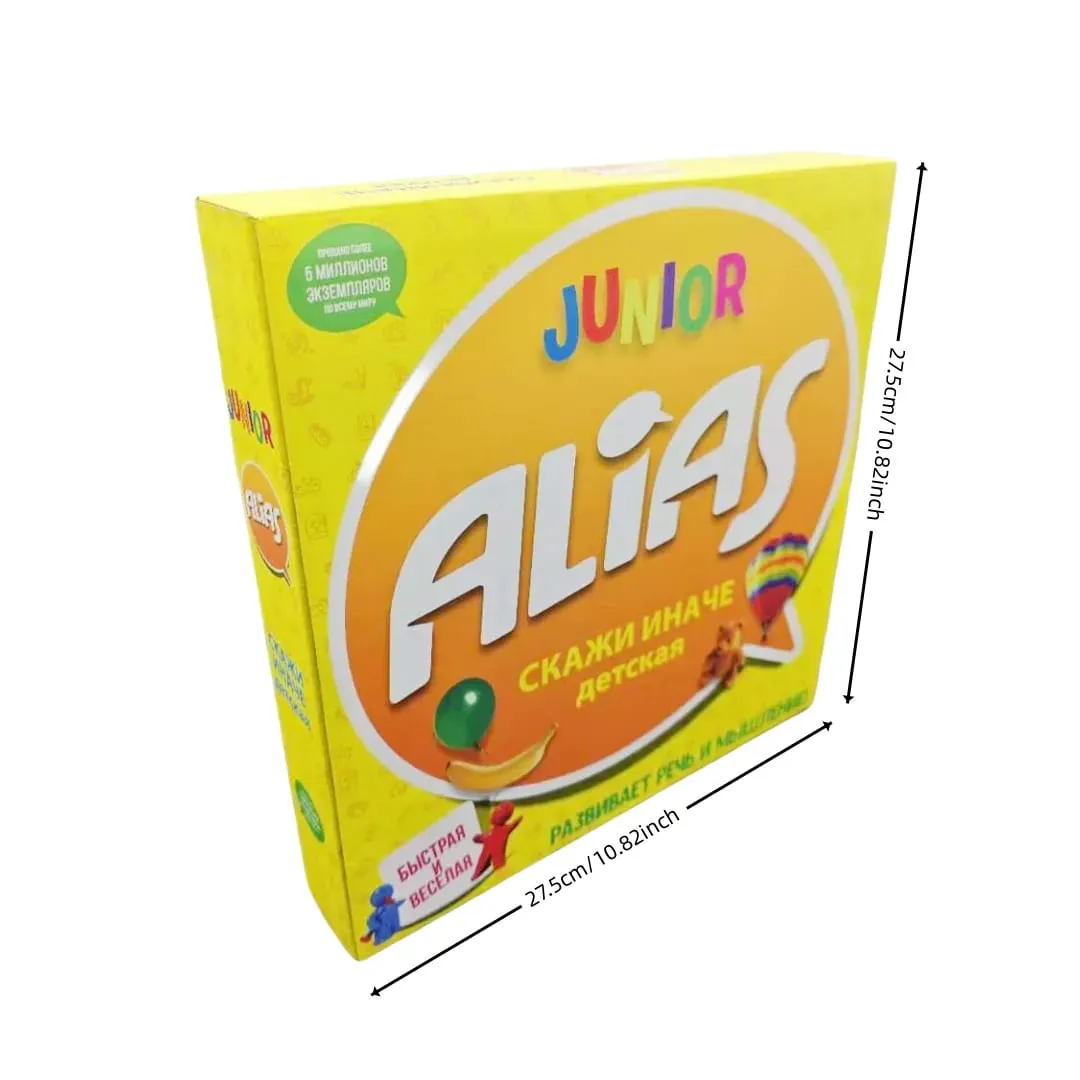 Russian Version of the Card Game 'Alias Junior ' an Interactive Tabletop Game Perfect for Large Groups and Family Game Nights! — image 4