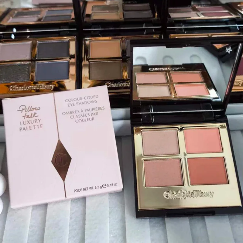 Charlotte Tilbury Four Color Palette Pillow Talk Eraggera Eyes Small Gold Tube Lipstick Madaling Mag-apply ng Makeup Portable Cosmetics