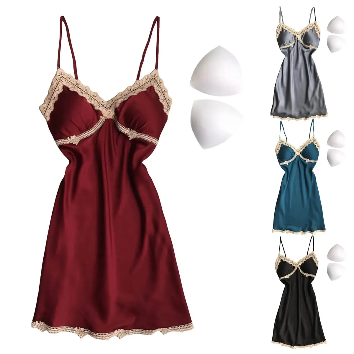 Sexy Women'S Suspender Nightgown Home Wear Lace Pajamas Erotic Lingerie In Europe And America Intimates Nightdress Sleepwear — image 4