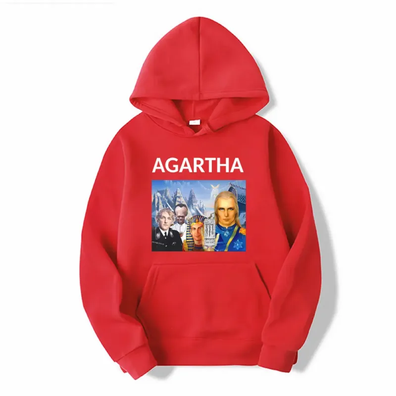HollowEarth Agartha Meme Graphic Sweatshirt Men Women Hip Hop Vintage Style Hoodies Oversized Long Sleeve Comfort Loose Pullover — image 11
