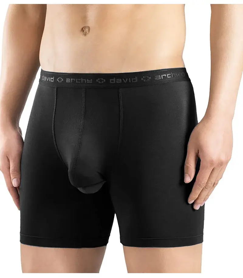 David Archy 3-pack Herrunderkläder Boxershorts Basic MicroModal Soft Andas Herr Dual Pouch Boxers Snabbtorka Sport Fitness