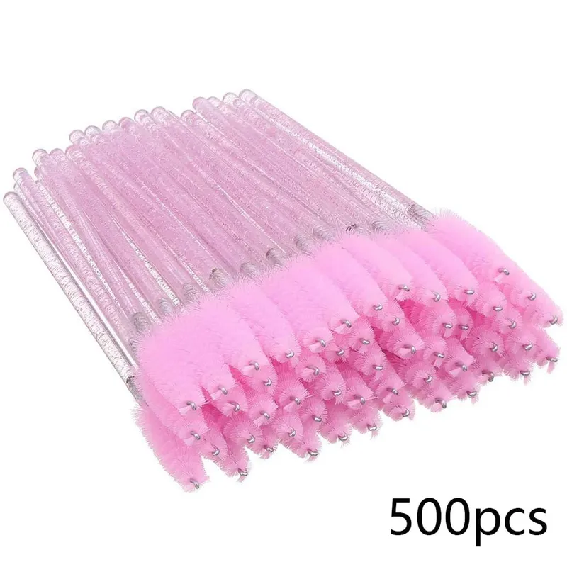 500/1000 stücke Wimpern Pinsel Applikator Großhandel Lash Mascara Wands Pinsel Für Wimpern Verlängerung Augenbraue Spoolies Schönheit Werkzeuge