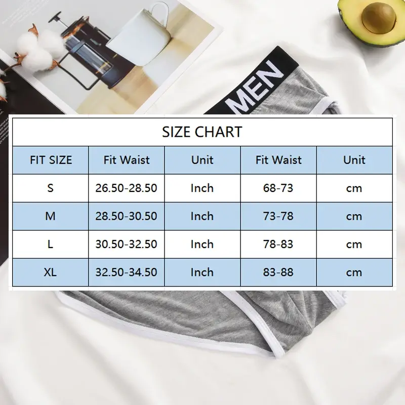 1Pcs/Set Men's Viscose Letter Panties Seamless High Quality Breathable Underpants Male Elastic Soft Comfortable Underwear S-XL — image 5