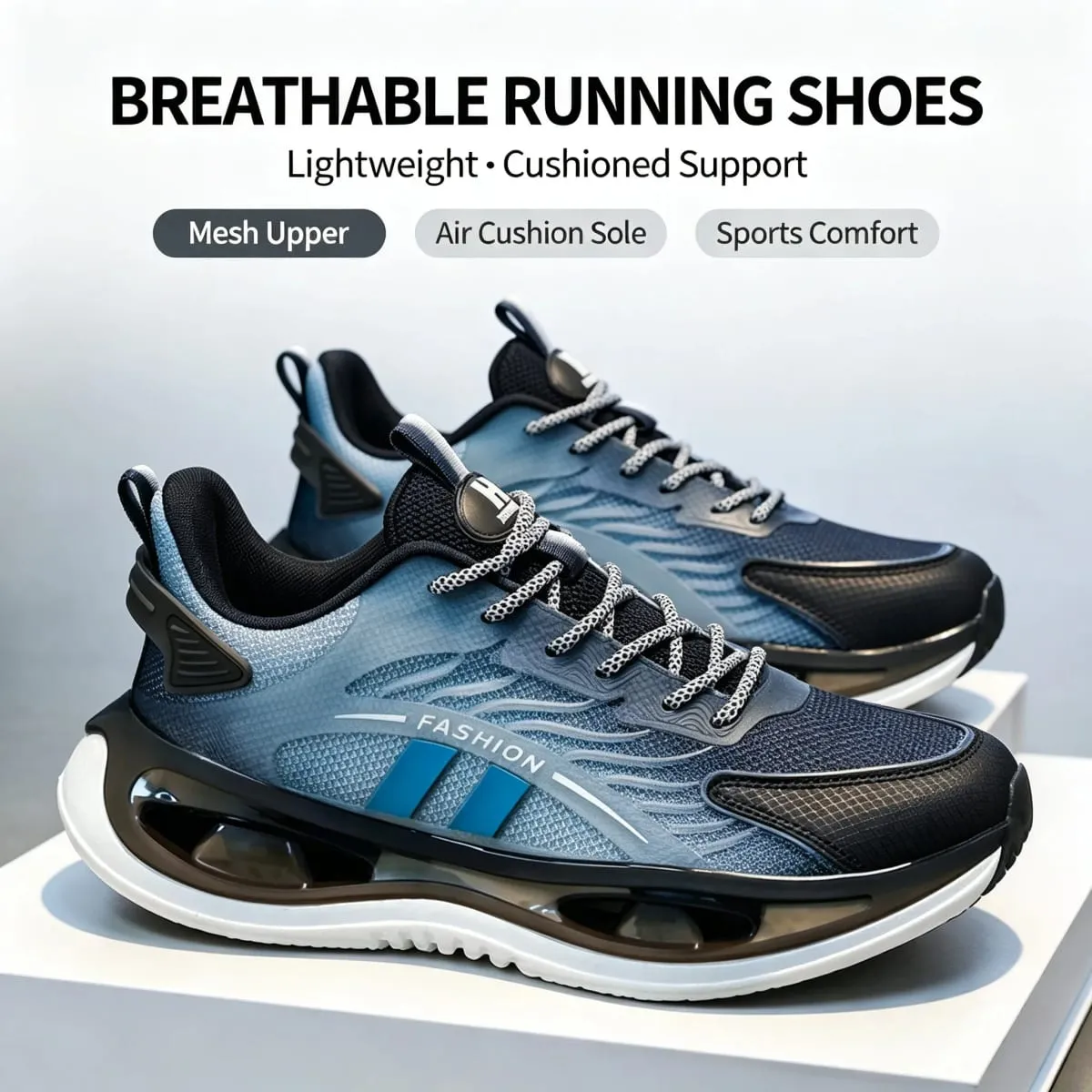 Men's Marathon Running Shoes Carbon Plate Air Cushion Breathable Nonskid Lightweight Athletic Walking Sneakers Free Shipping