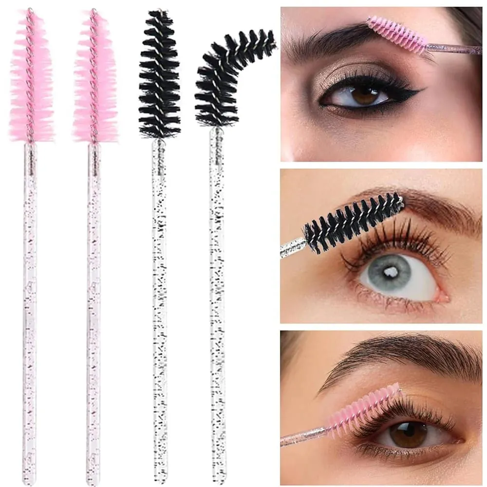 500/1000 stücke Wimpern Pinsel Applikator Großhandel Lash Mascara Wands Pinsel Für Wimpern Verlängerung Augenbraue Spoolies Schönheit Werkzeuge
