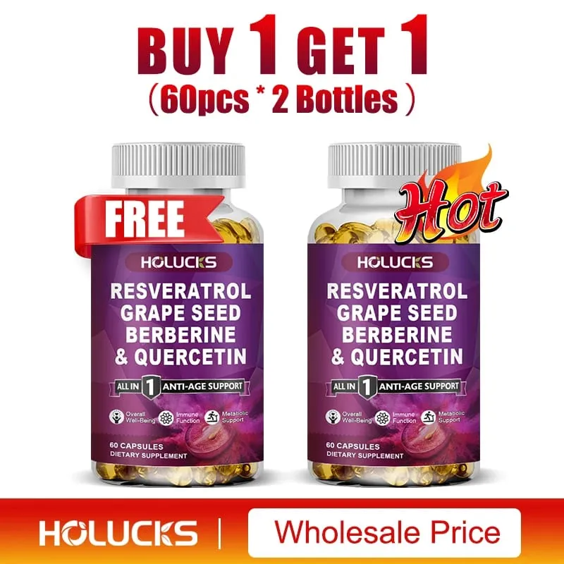 Resveratrol Supplement Boost NAD+ level Anti-Aging Immune Support Improve Metabolic Promote Overall Wellness — image 9