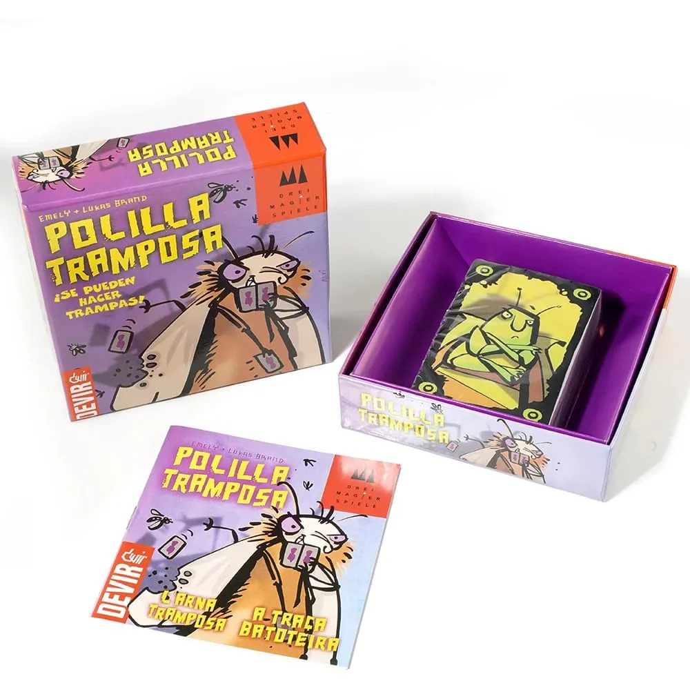 Juego de Cartas Polilla Tramposa Devir Juego de Mesa Familiar Divertido donde se Permite Hacer Trampas para Niños y Adultos — image 3