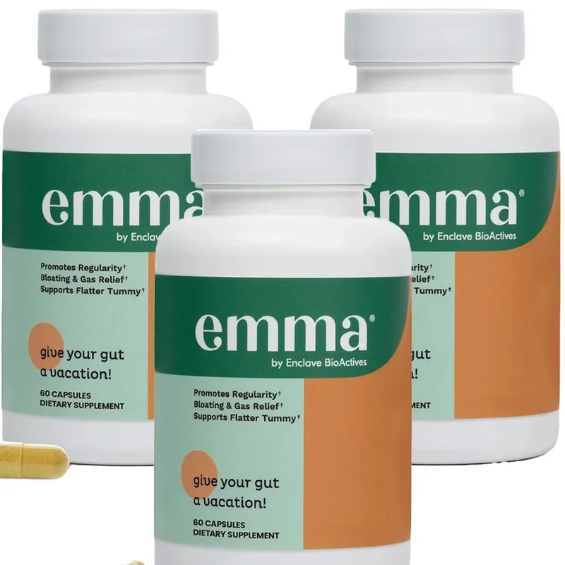 Emma Gut Health Relief Supplement | 60 Digestive Capsules For Women & Men | Helps Ease Bloating & Digestion — image 8