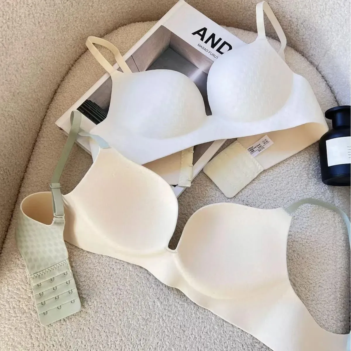 Seamless Comfortable Breathable Push Up Lingerie For Women Small Breast Gathering Show Big Anti-sagging Bra — image 4