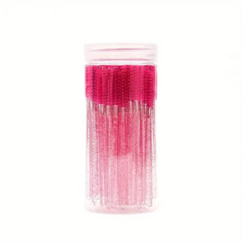 50pcs Disposable Mascara Wand Eyelash Brush Crystal Eyebrow Shaper Brush For Eyelash Extension Makeup Brushes Applicators — image 13